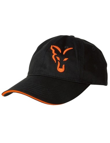 Fox gorra black orange baseball cap