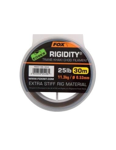 Fox rigidity chod filament 0.53mm 25lb 30m