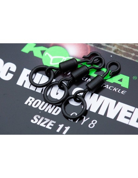 Korda QC swivel loop fiting con anilla  8unds