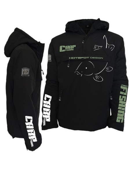 Hotspot jacket carpfishing negra talla XXL