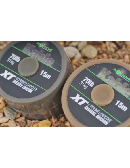 Korda XT kable extreme leadcore marron 70lb 15m