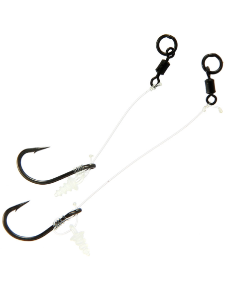 Ngt anzuelos teflon chod rig montado nº6 4unds