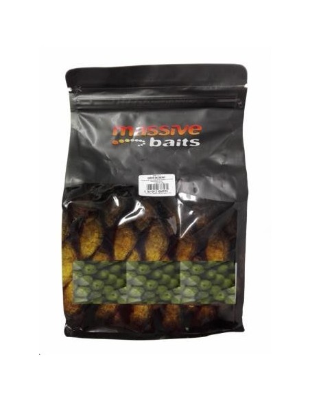 Massive baits shelf boilies green mulberry 18mm 1kg