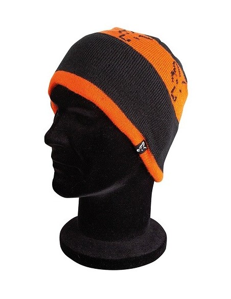 Fox gorro new black orange beanie