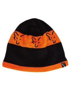 Fox gorro new black orange beanie 2