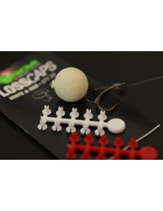 Korda floss caps blanco y rojo 20unds 2