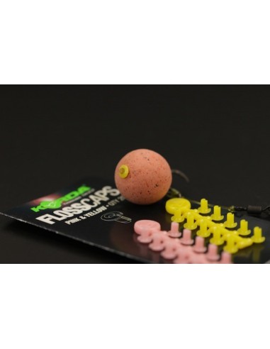 Korda floss caps amarillo y rosa 20unds