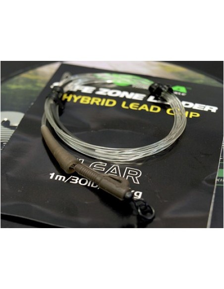 Korda dark matter leader hybrid clip 40lb clear