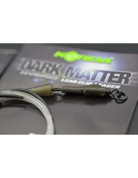 Korda dark matter leader hybrid clip 40lb clear