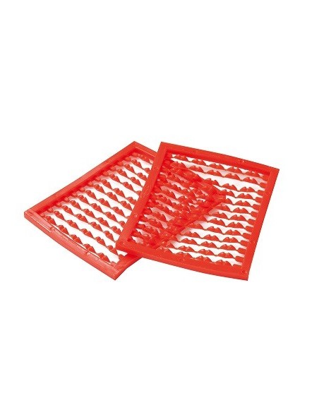 Tandem topes boilies silicona rojos 2set