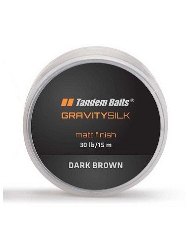 Tandem gravity silk dark brown 30lb 15m