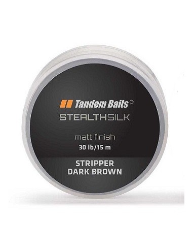 Tandem baits stealth silk stripper dark brown 30lb 10m