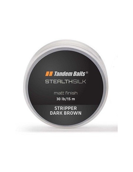 Tandem baits stealth silk stripper dark brown 30lb 10m