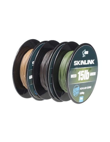 Nash skinlink semi-stiff weed green 35lb 10m