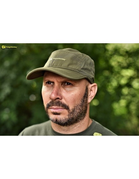 Ridgemonkey gorra fina five panel cap verde