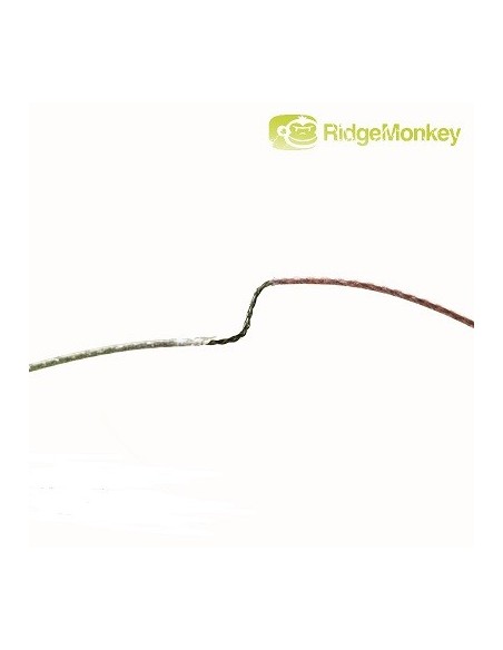 Ridgemonkey stiff coated hooklink weed green 25lb 20m