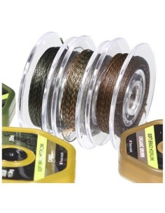 Ridgemonkey soft braid hooklink organic brown 25lb 20m 2