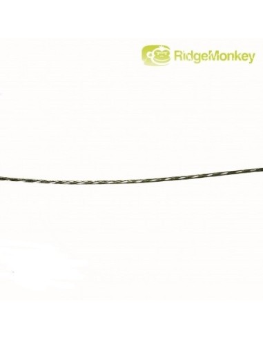 Ridgemonkey soft braid hooklink organic brown 25lb 20m