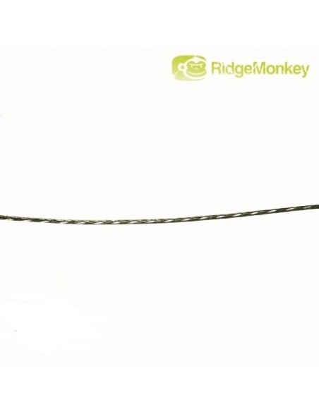 Ridgemonkey soft braid hooklink organic brown 25lb 20m