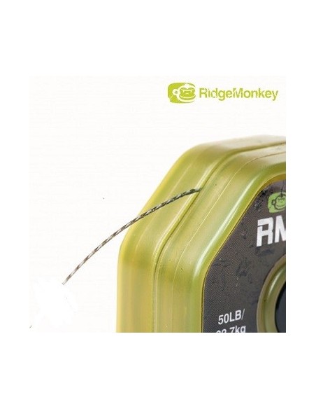 Ridgemonkey braid shock leader camo 50lb 20m
