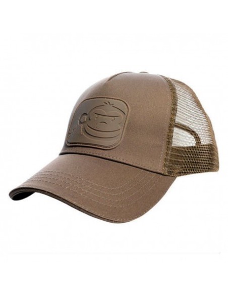Ridgemonkey gorra apearel pastel logo marron