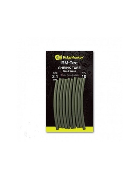 Ridgemonkey shrink tube green 2.4mm 10unds