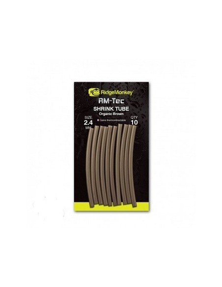 Ridgemonkey shrink tube brown 2.4mm 10unds