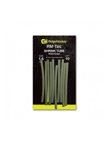 Ridgemonkey shrink tube green 1.6mm 10unds