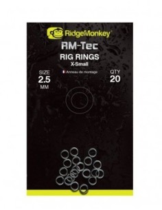 Ridgemonkey microanillas extra small 2.5mm 20unds