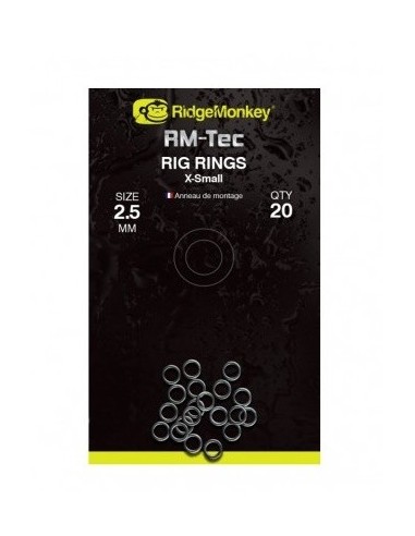 Ridgemonkey microanillas extra small 2.5mm 20unds