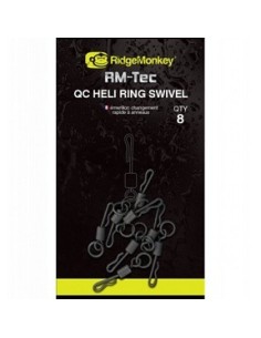 Ridgemonkey quick change heli ring swivel nº11 8unds