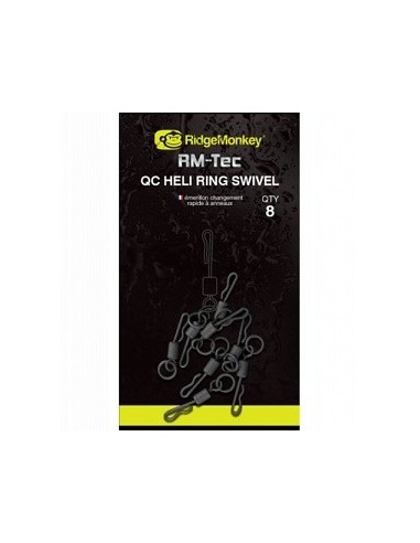 Ridgemonkey quick change heli ring swivel nº11 8unds