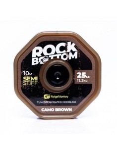 Ridgemonkey rock botton tungsten semi stiff camo brown 25lb 10m