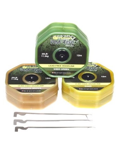 Ridgemonkey lead free hooklink organic brown 25lb 10m