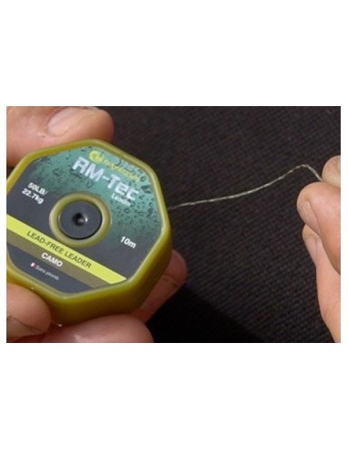 Ridgemonkey lead free leader weed green 50lb 10m