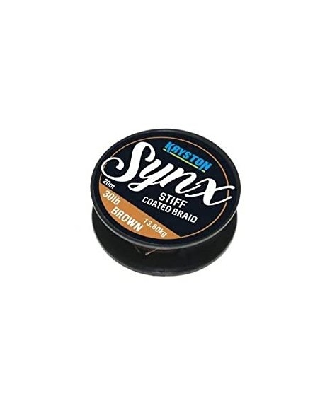 Kryston SYNX stiff brown(marron) 30lb 20m