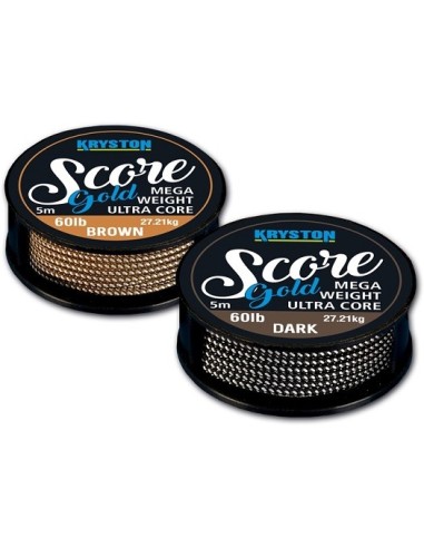 Kryston leadcore score gold dark 60lb 5m