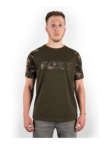 Fox camiseta camo khaki chest talla XL
