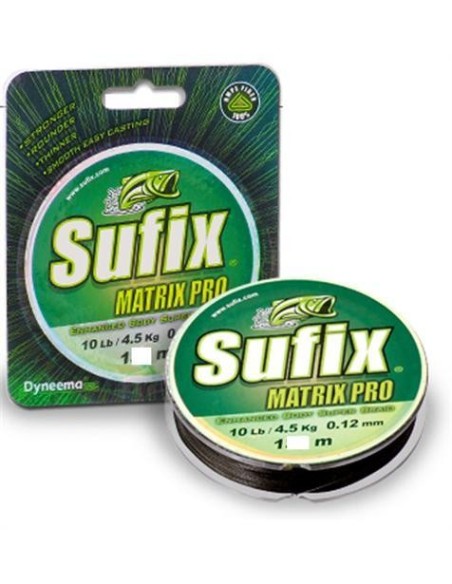 Sufix matrix pro 0.18mm 20lb 100m gris oscuro