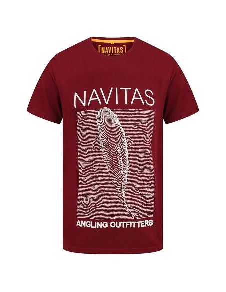 Navitas shirt joe tee burgundy talla S