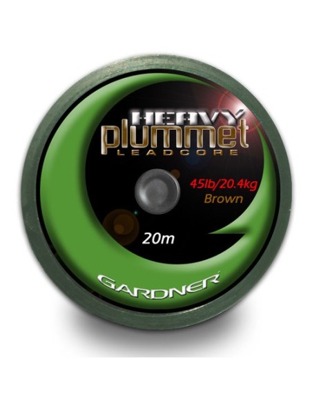 Gardner leadcore heavy plummet marrón 45lb 20m