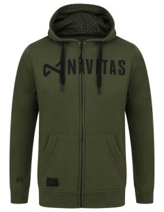 Navitas sudadera core zip green talla M