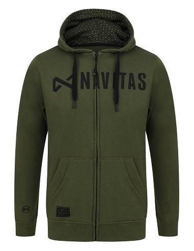 Navitas sudadera core zip green talla M