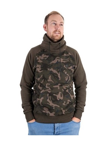 Fox sudadera khaki camo neck talla S