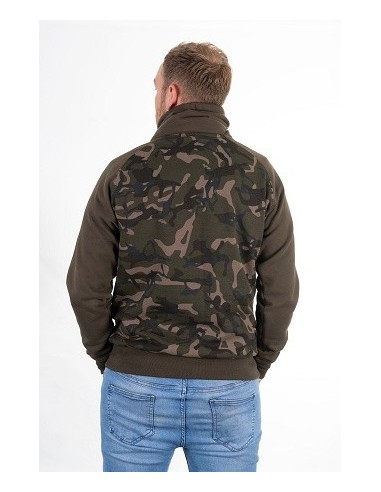 Fox sudadera khaki camo neck talla M