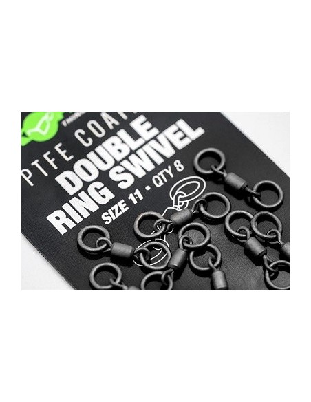 Korda PTFE double ring swivel nº11 8unds