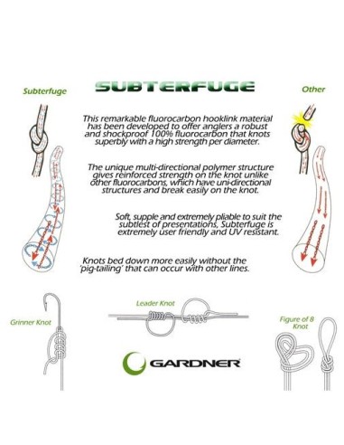 Gardner GT subterfuge super stiff 15lb 15m (rígido)