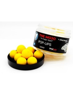 Vital baits pop-ups the mojo amarillos 18 mm 50gr 2