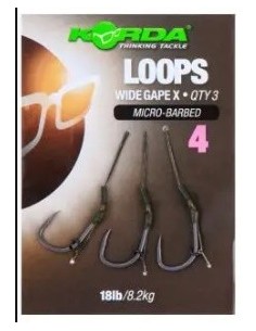 Korda loop rigs wide x montados nº4 3unds
