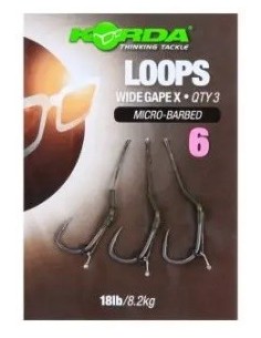 Korda loop rigs wide x montados nº6 3unds